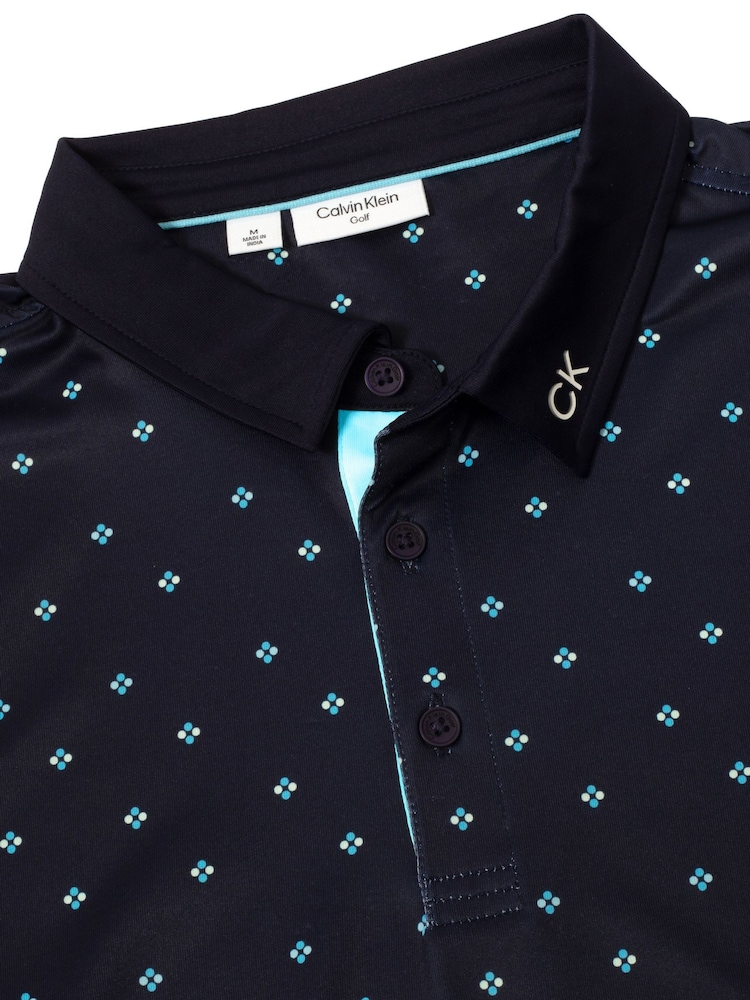 Calvin Klein Golf Blue Riverton Polo Shirt - Image 7 of 7