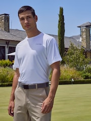 Camiseta Calvin Klein Golf Newport Branca - Imagem 3 de 10