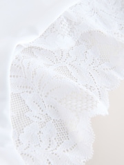 Black/White/Praline Nude High Rise High Leg Microfibre & Lace High Waist Knickers 3 Pack - Image 12 of 12