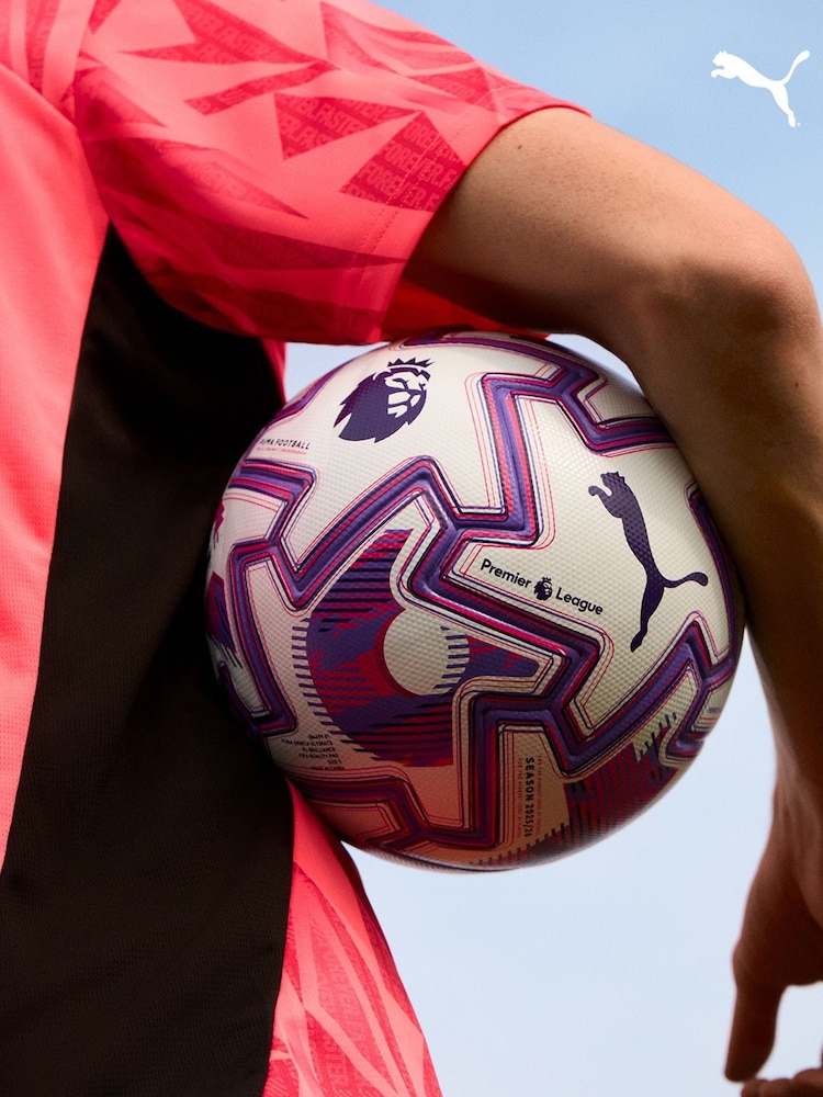Puma White 25/26 Orbita Cup Premier League Brilliance Football - Image 1 of 5 Puma White 25/26 Orbita Cup Premier League Brilliance Football - Image 1 of 5