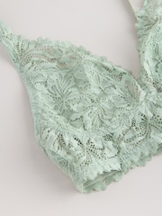 Mint Green Non Pad Non Wire A-E Lace Ultimate Comfort Bra - Image 12 of 13