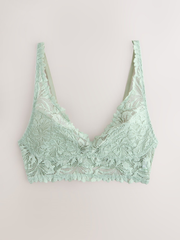 Vert à la menthe - Soutien-gorge AE Ultimate Comfort en dentelle - Image 7 of 9