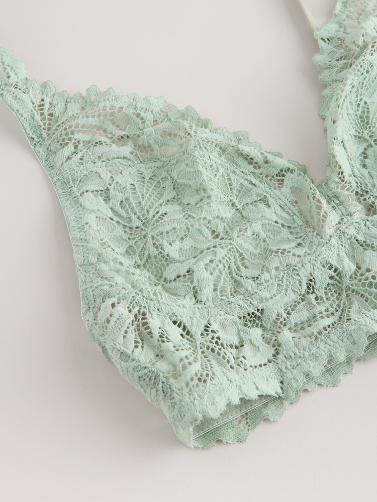 Vert à la menthe - Soutien-gorge AE Ultimate Comfort en dentelle - Image 8 of 9