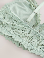 Mint Green Non Pad Non Wire A-E Lace Ultimate Comfort Bra - Image 9 of 9