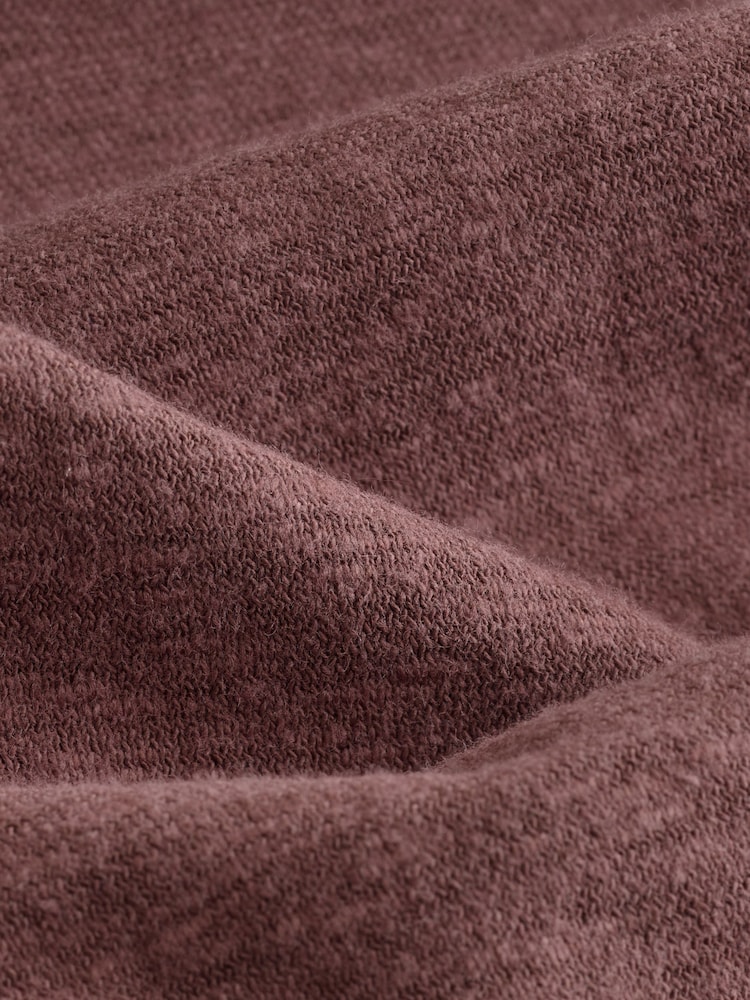 Chocolate Brown Oversized V-Neck Short Sleeve T-Shirt - Image 6 of 6