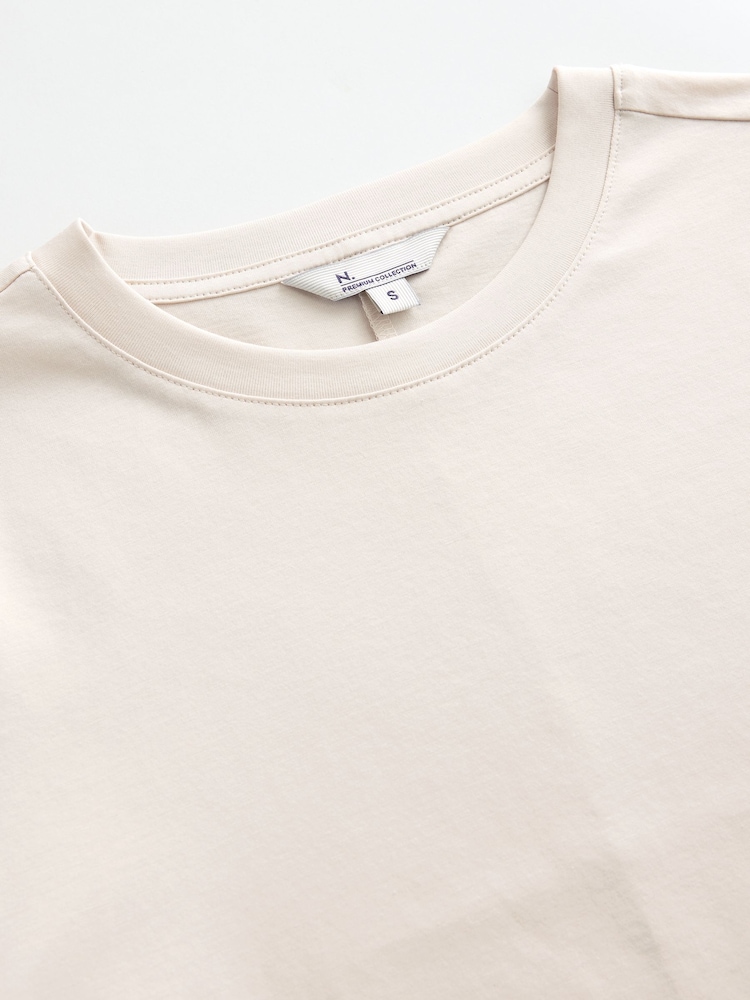 White Regular Fit N. Premium Meet and Greet Crew Neck T-Shirt - Image 3 of 3