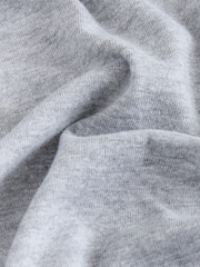 Blue/Grey Shorter Length Raglan Colourblock Short Sleeve Button Henley T-Shirt - Image 2 of 4