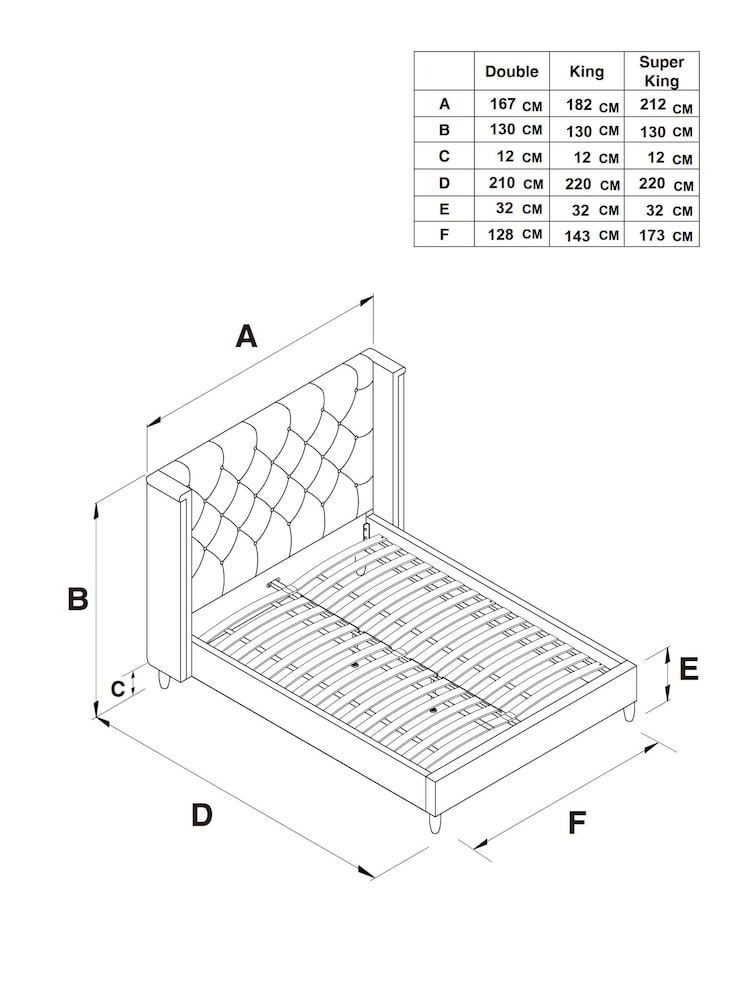 Natural Oyster Soft Velvet Grayson Upholstered Bed Frame - Image 1 of 3