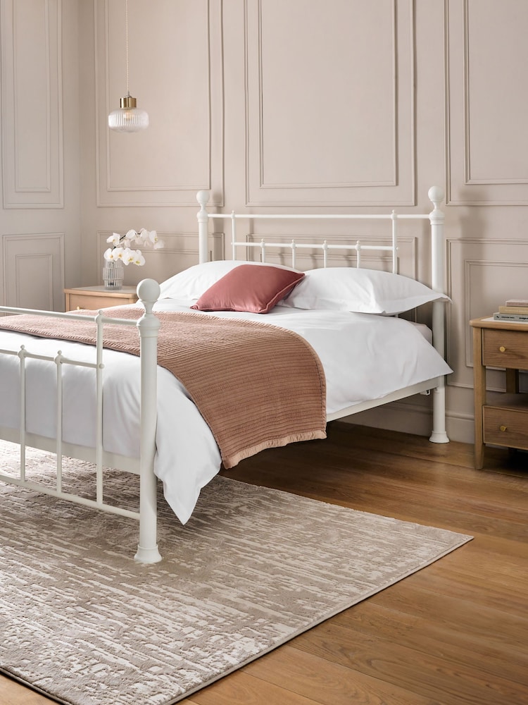White Leamington Metal Bed Frame - Image 1 of 6