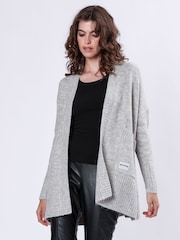 Religion Grey Wild Cardigan In Soft Rock N Roll Yarn - Image 1 of 6