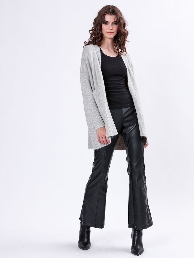 Religion Grey Wild Cardigan In Soft Rock N Roll Yarn - Image 2 of 6