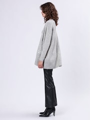 Religion Grey Wild Cardigan In Soft Rock N Roll Yarn - Image 3 of 6
