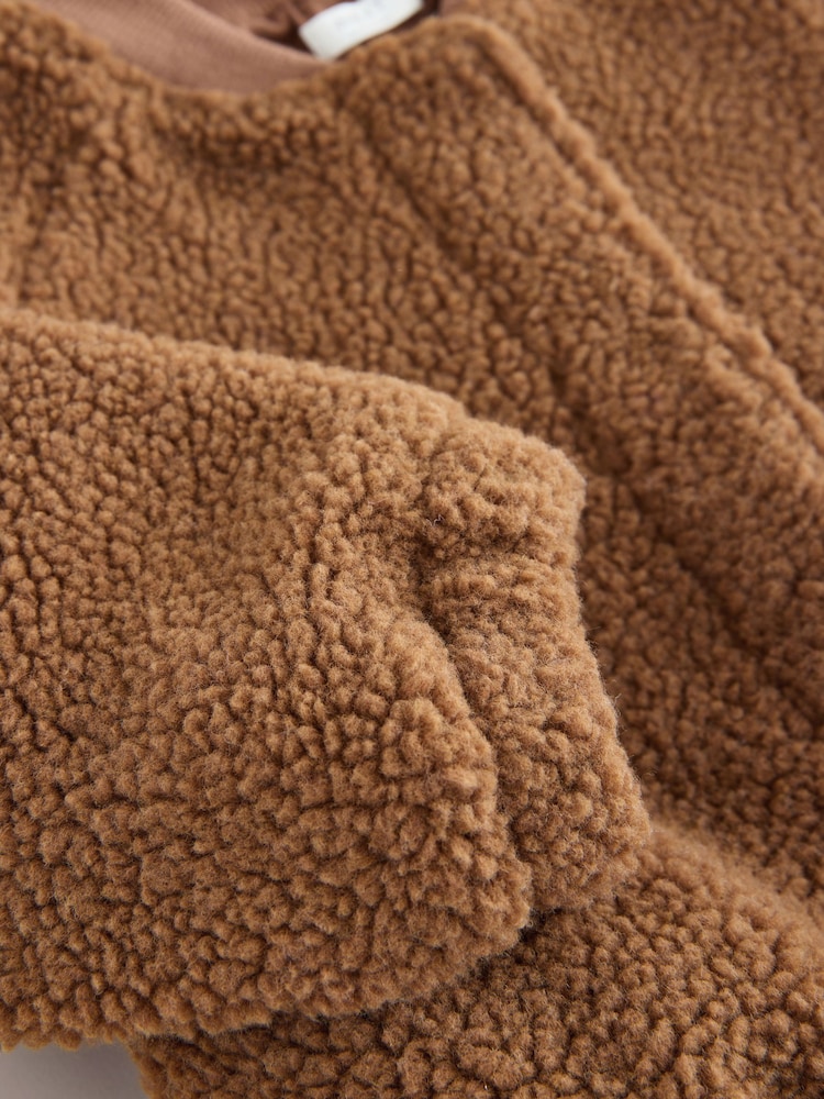 Brown Sausage Dog Borg Fleece Bomber Jacket (3mths-8yrs) - Image 11 of 11 Brown Sausage Dog Borg Fleece Bomber Jacket (3mths-8yrs) - Image 11 of 11