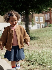 Brown Sausage Dog Borg Fleece Bomber Jacket (3mths-8yrs) - Image 3 of 11