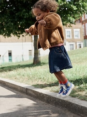 Brown Sausage Dog Borg Fleece Bomber Jacket (3mths-8yrs) - Image 4 of 11