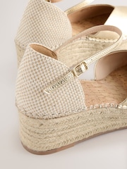Gold Standard/Wide Fit Forever Comfort® Closed Toe Platform Espadrille Wedges - Image 5 of 5