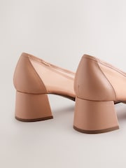Blush Nude Forever Comfort® Square Toe Mesh Low Block Courts - Image 4 of 5