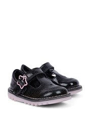 Kickers Black T-Bar Galactic Shoes - Image 1 of 4