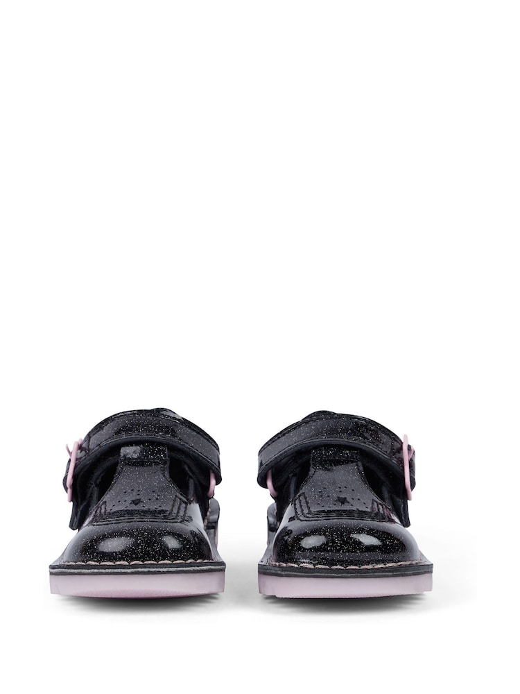 Kickers Black T-Bar Galactic Shoes - Image 4 of 4