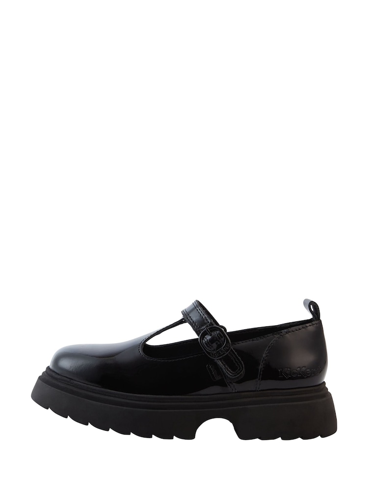 Kickers Black Kenzi T-Bar School Shoes - Image 1 of 1