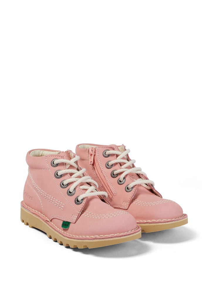 Kickers Pink Hi Zip Boots - Image 1 of 5