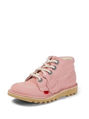 Kickers Pink Hi Zip Boots - Image 3 of 5