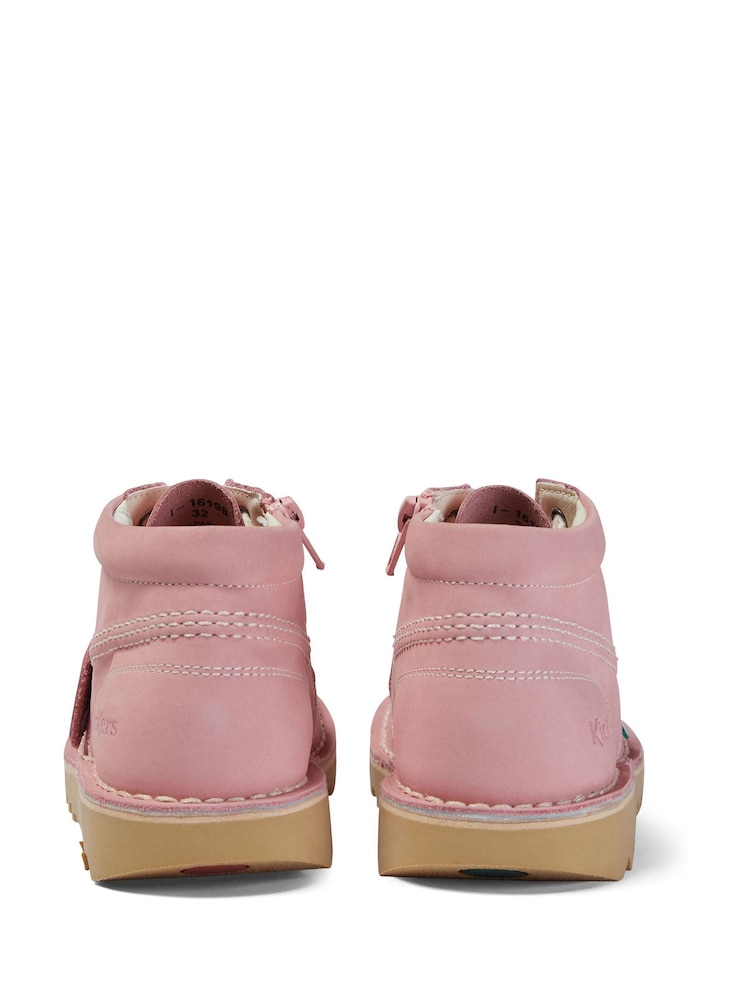 Kickers Pink Hi Zip Boots - Image 5 of 5
