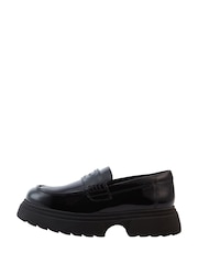 Kickers Black Kenzi Patent Leather Loafers - Image 1 of 9