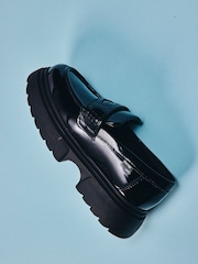 Kickers Black Kenzi Patent Leather Loafers - Image 5 of 9