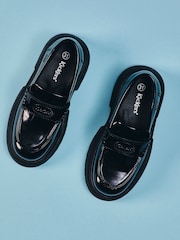 Kickers Black Kenzi Patent Leather Loafers - Image 7 of 9