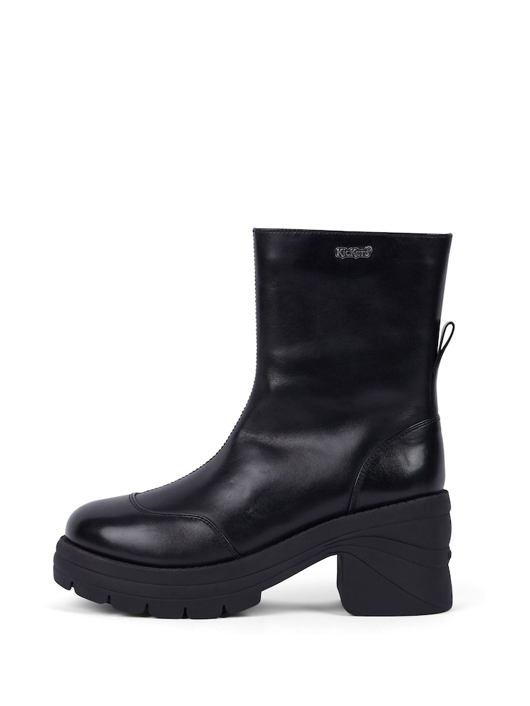 Kickers Black Edie Boots - Image 2 of 6