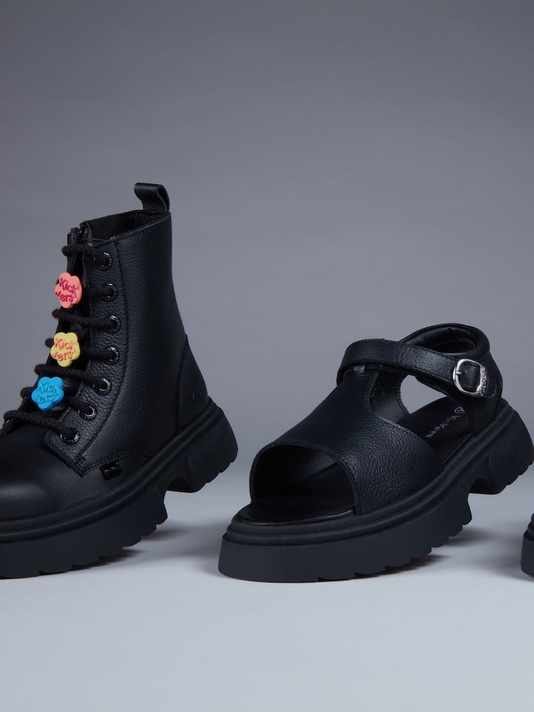 Kickers Black Kenzi Charm Boots - Image 5 of 5