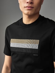 BOSS Black Mercerised 100% Cotton T-Shirt - Image 3 of 5