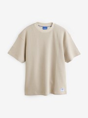 HUGO Waffle Structure Cotton Blend T-Shirt - Imagen 7 de 7