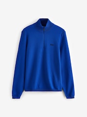 BOSS Blue Logo Cotton Blend Jumper - Image 4 of 4