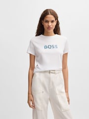 BOSS Seasonal Logo Cotton-Jersey T-Shirt - Imagen 1 de 4