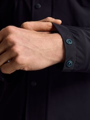 PS Paul Smith Navy Zip Down Hooded Jacket - Image 5 of 9