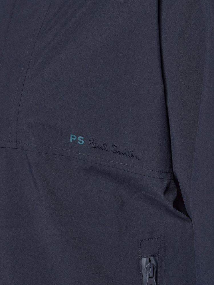 PS Paul Smith Navy Zip Down Hooded Jacket - Image 9 of 9