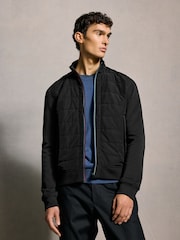 PS Paul Smith Navy Quilted Bomber Jacket - Image 1 of 7