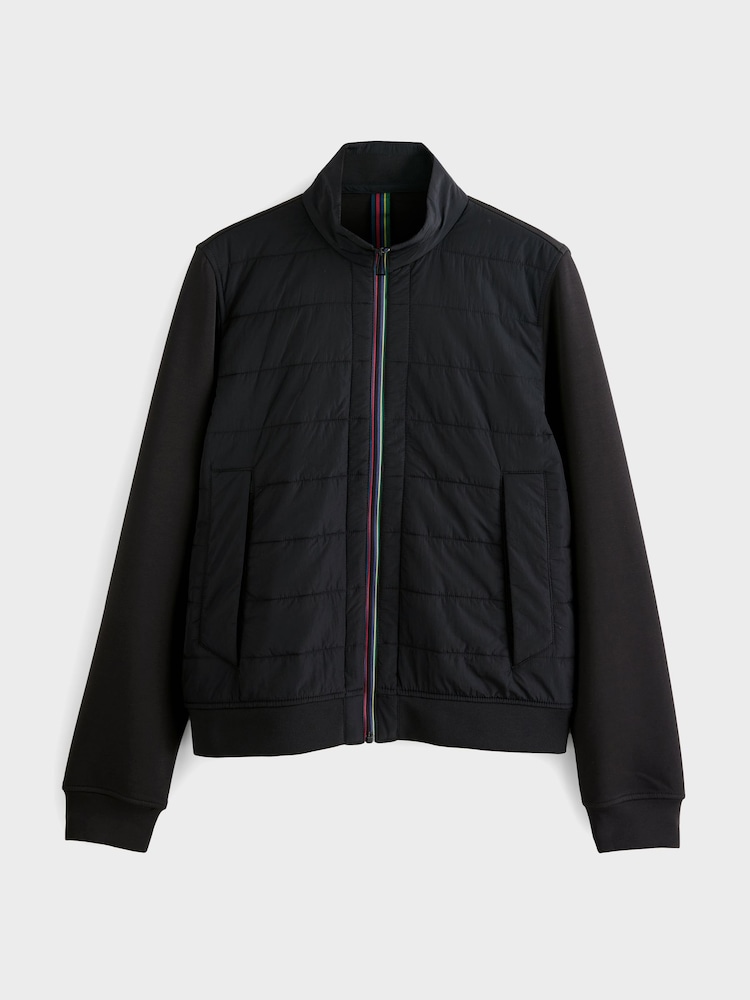 PS Paul Smith Navy Quilted Bomber Jacket - Image 7 of 7