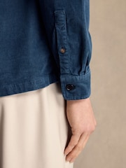 PS Paul Smith Blue Corduory Pocket Detail Shirt - Image 5 of 6