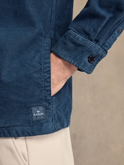 PS Paul Smith Blue Corduory Pocket Detail Shirt - Image 6 of 6