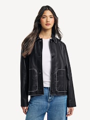 PS Paul Smith Leather Black Jacket - Image 1 of 7