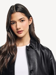 PS Paul Smith Leather Black Jacket - Image 4 of 7