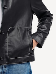 PS Paul Smith Leather Black Jacket - Image 5 of 7