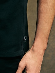 PS Paul Smith Zebra Print Logo Black Polo Shirt - Image 5 of 7