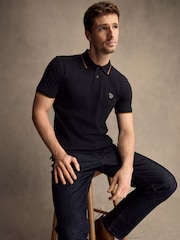 PS Paul Smith Zebra Logo Tipped Polo Shirt - Image 4 of 5