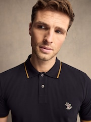 PS Paul Smith Zebra Logo Tipped Polo Shirt - Image 5 of 5