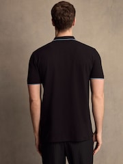 PS Paul Smith Zebra Logo Tipped Polo Shirt - Image 2 of 4