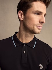PS Paul Smith Zebra Logo Tipped Polo Shirt - Image 4 of 4